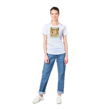 Lataa kuva Galleria-katseluun, Naisten lyhythihainen opetustaulu tekninen paita valkoinen