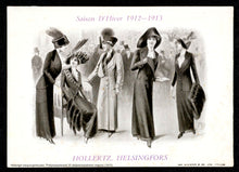 Lataa kuva Galleria-katseluun, Huppari 1910-luvun ateljeeompelimon mainoksella
