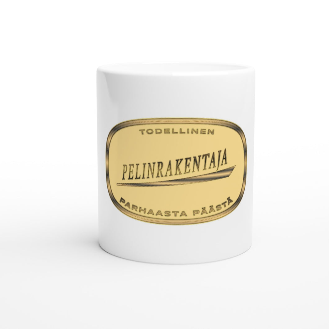 pelinrakentaja huumorimuki lähikuva